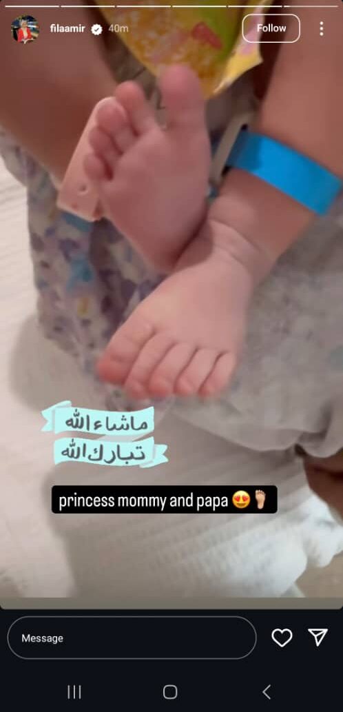 Alhamdulillah! Fila & Adama Selamat Timang Anak Sulung “Princess Mommy & Papa”