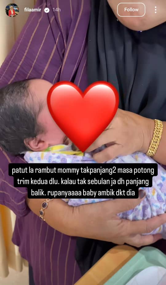 Alhamdulillah! Fila & Adama Selamat Timang Anak Sulung “Princess Mommy & Papa”