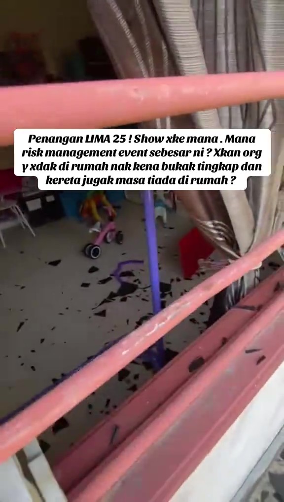 Penangan Gimik LIMA’25, Cermin Rumah Penduduk Pecah “Mana Risk Management?”