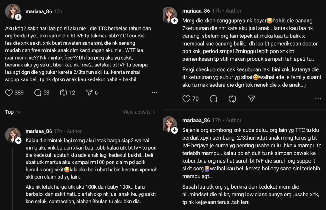 Kakak Ipar TTC Kedekut Buat IVF, Minta Bayi Yang Sedang Dikandung Adik Ipar