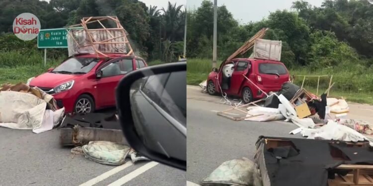 Axia Merah Angkut Sampah, Rupanya Pemilik Bengkel ‘Lenjan’ Kereta Pelanggan?