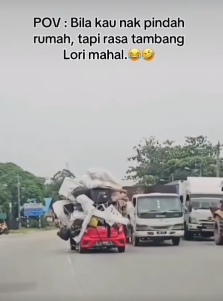Axia Merah Angkut Sampah, Rupanya Pemilik Bengkel ‘Lenjan’ Kereta Pelanggan?
