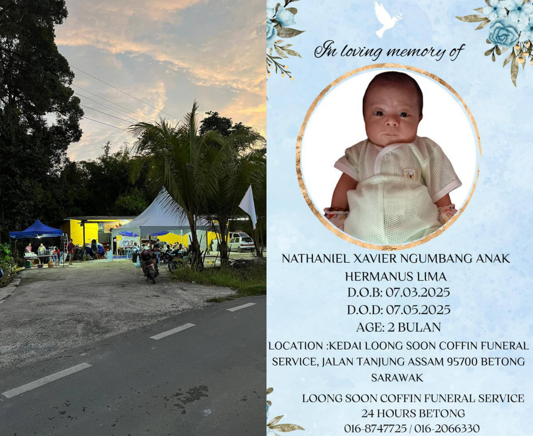 [SARAWAK] Nenek & Cucu Lelaki Berusia 2 Bulan Dalam Buaian Ditemui Sudah Reput