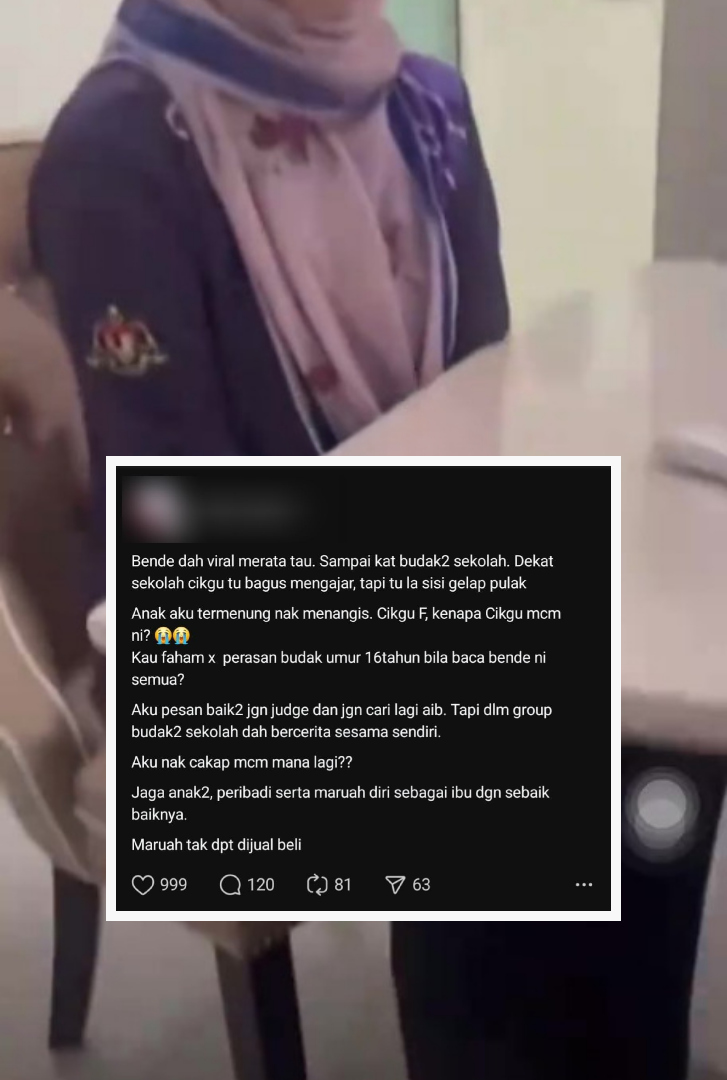 Nasi Menjadi Bubur, Isu Guru & Abang Wiring Jadi Perbualan Group Pelajar Sekolah
