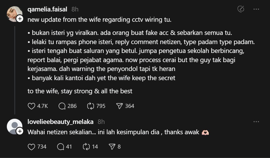 “Hadap Pengetua 4X, Balai 2X, Aku Lari Rumah Banyak Kali” – Isteri Abang Wiring