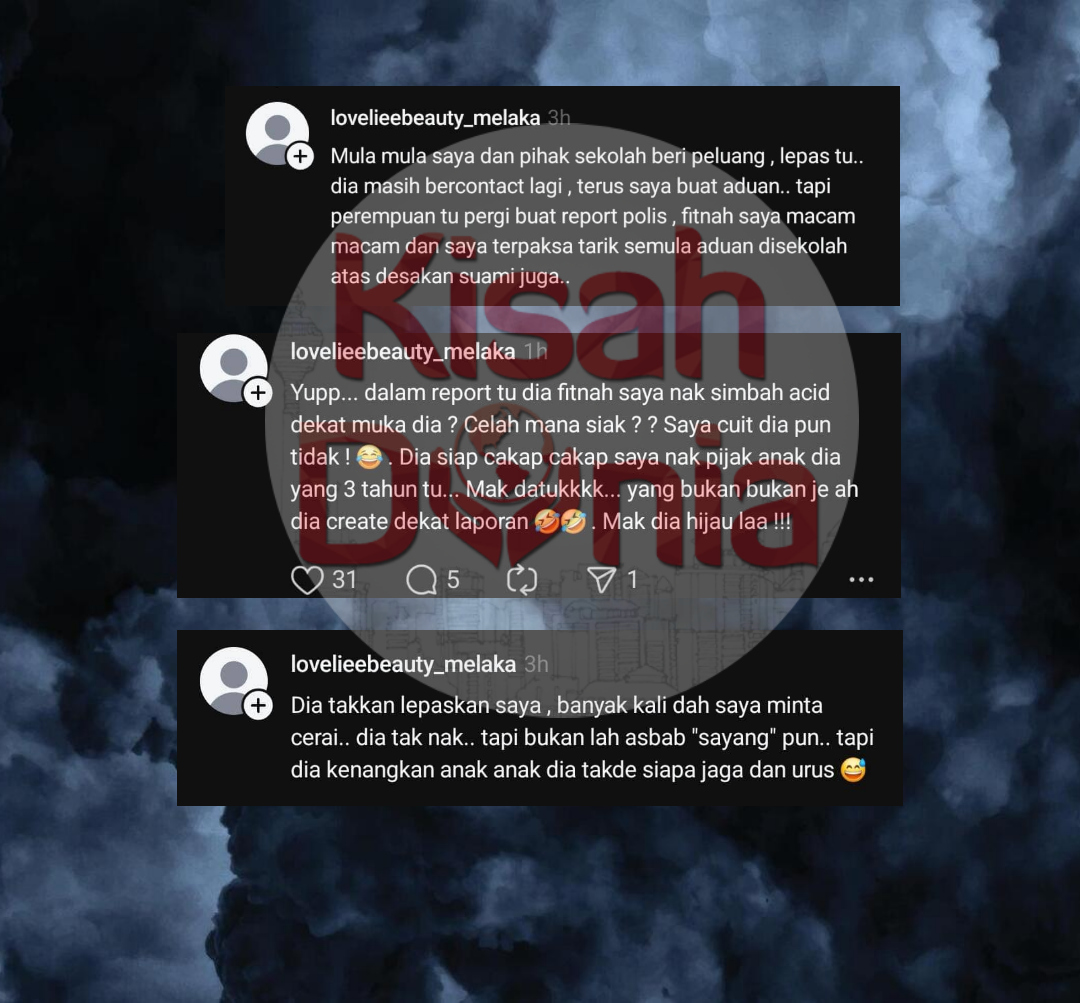 “Perempuan Tu Fitnah Saya Nak Simbah Asid, Saya Tarik Aduan Atas Desakan Suami”
