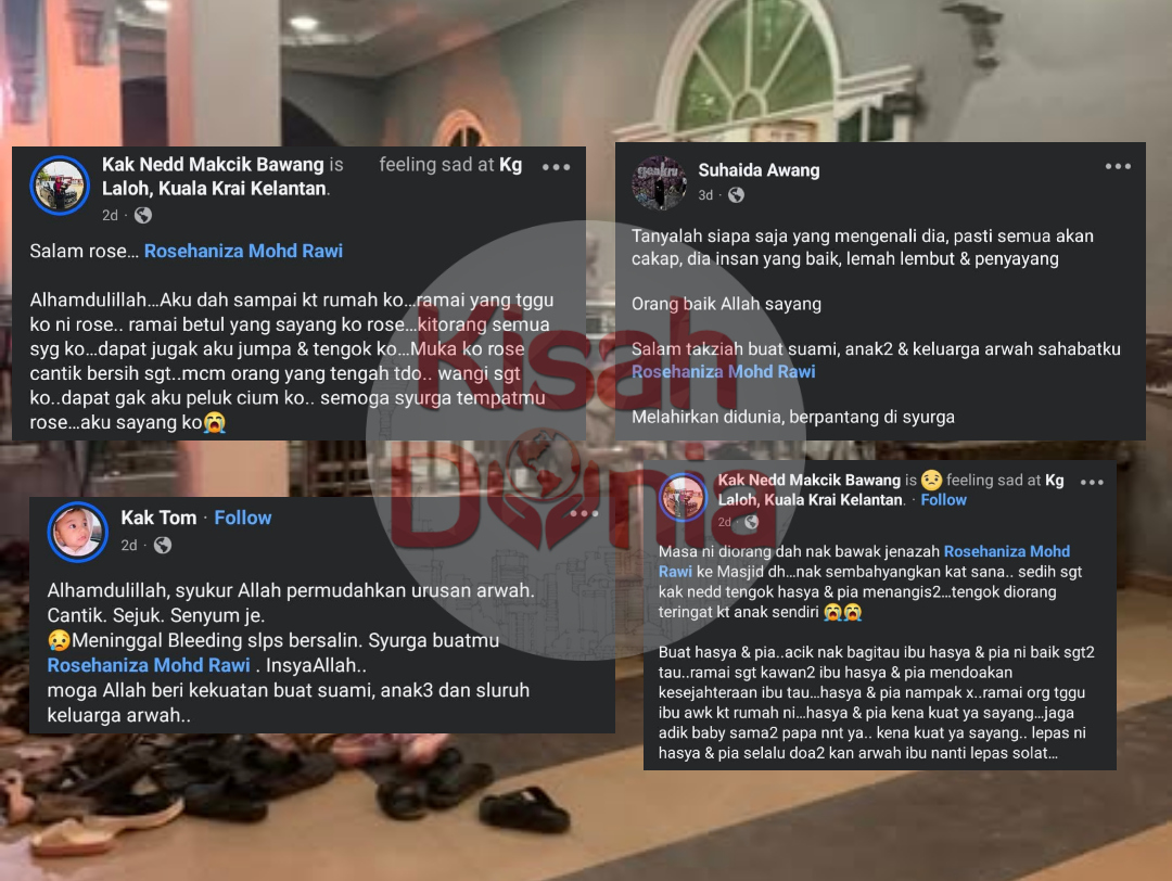 “Bersih, Cantik, Wangi” – Guru Dijemput Ilahi, Alami Komplikasi Selepas Bersalin