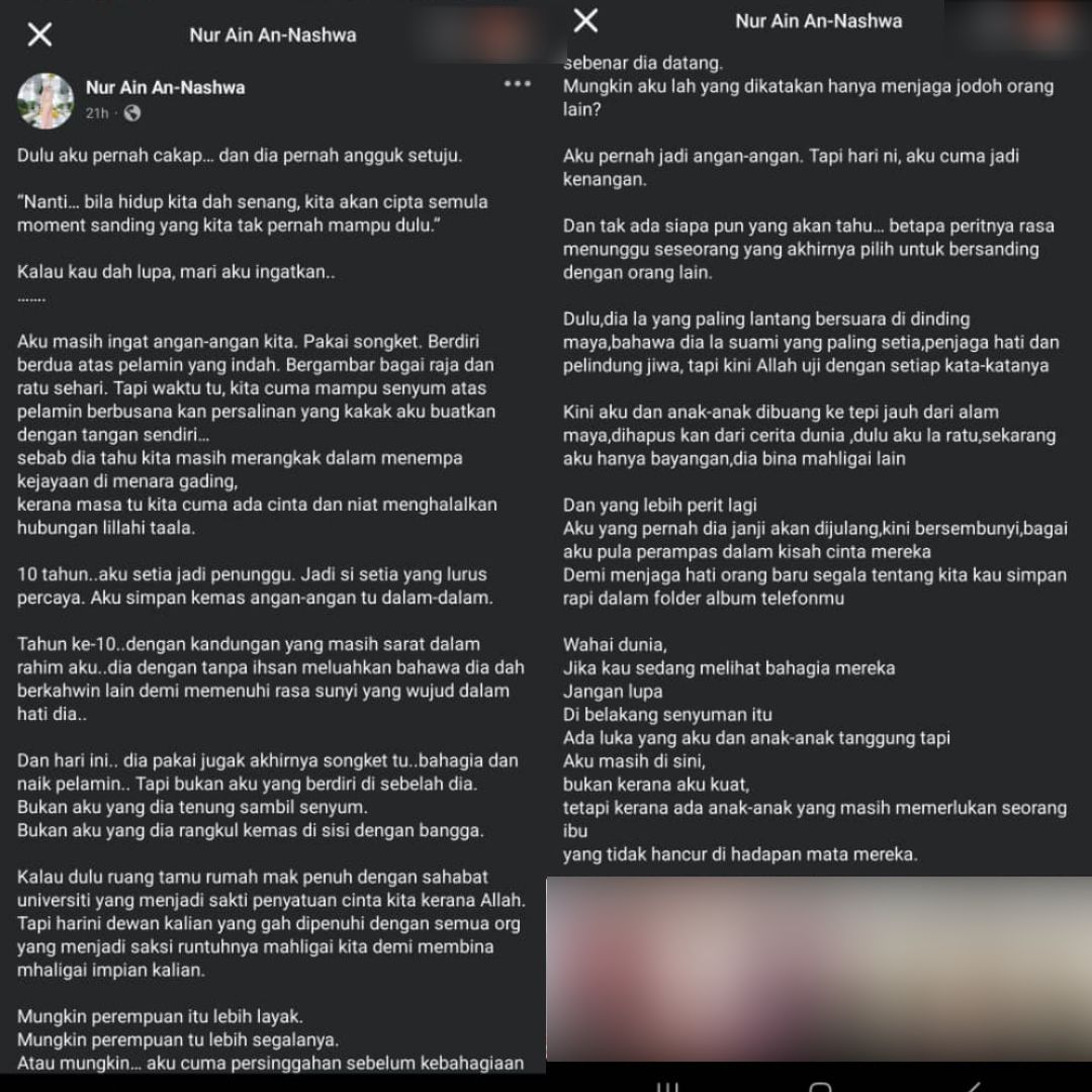 Mahu Penuhi Sunyi Di Hati, Suami Berkahwin Lagi Ketika Isteri Sarat Mengandung