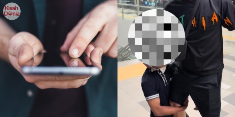 “Tak Sengaja” – Ambil Gambar Bawah Skirt, Lelaki Melutut Di Kaki Suami
