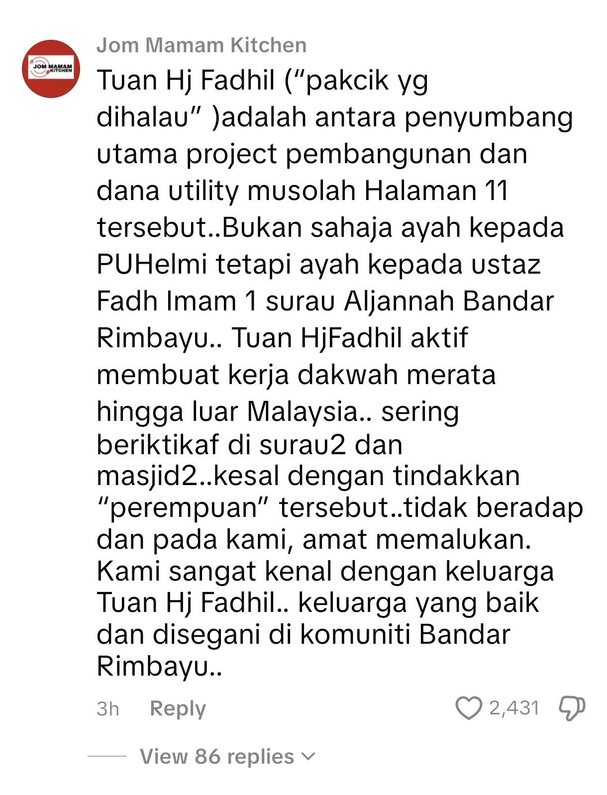 “Tuan Haji Fadzil Aktif Kerja Dakwah Merata Hingga Luar Malaysia” – PENDUDUK