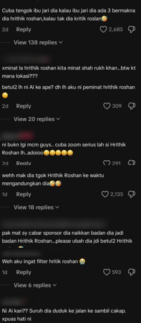 Disangka Filter AI, Netizen Terkedu Wajah Pekerja F&B Ini Mirip Hrithik Roshan