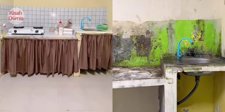 Dihalau Lepas Deko Rumah Sewa, Suami Isteri Cabut Semuanya Kepada Rupa Asal