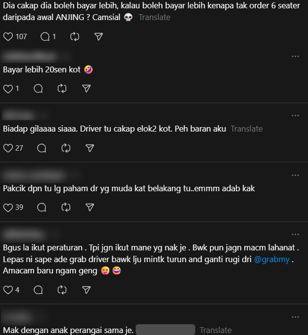 Tak Dibenarkan ‘Sumbat’ 6 Orang, Penumpang Hempas Bonet & Pintu Kereta E-Hailing