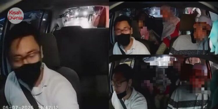 Tak Dibenarkan ‘Sumbat’ 6 Orang, Penumpang Hempas Bonet & Pintu Kereta E-Hailing