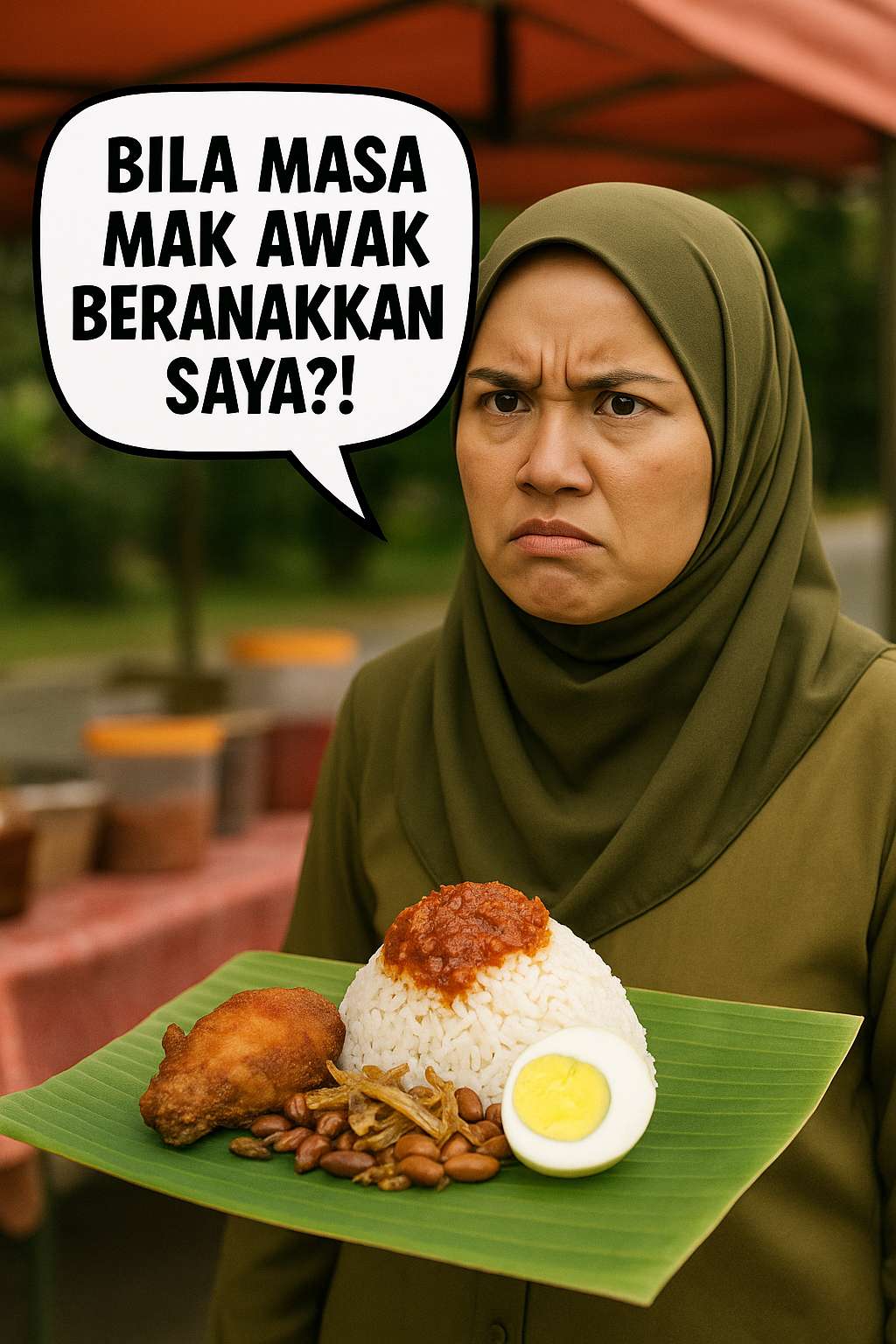 Wanita Kesal Digelar ‘Kak’ Oleh Penjual Nasi Lemak – “Kita Belum Kahwin Tahu!”
