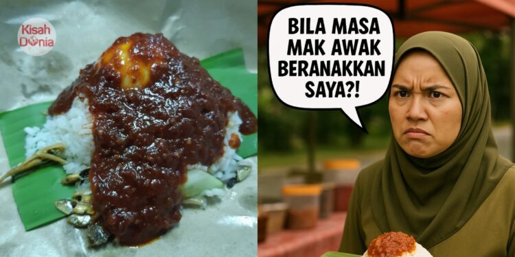 Wanita Kesal Digelar ‘Kak’ Oleh Penjual Nasi Lemak – “Kita Belum Kahwin Tahu!”