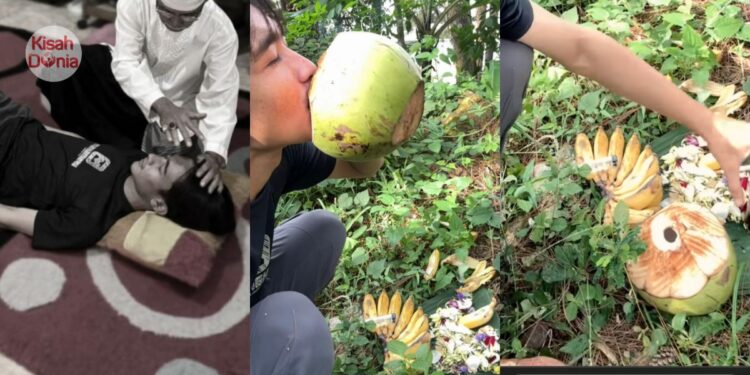 Pemuda Cari Nahas Buat ‘Mukbang’ Makanan Pemujaan Di Hutan, Akhirnya Kena Rasuk