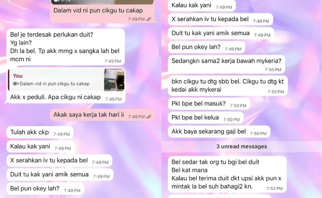 “Wang, Cincin, Semua Di Tangan Bel Sekarang! Lillahi Saya Tak Ambil Hak” – BOS