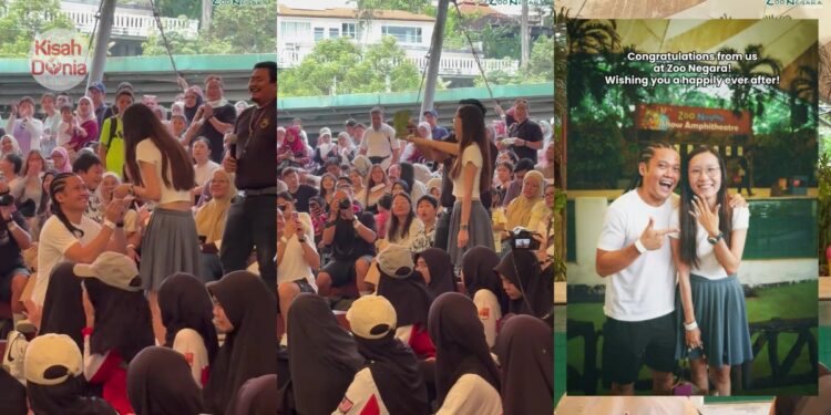 Burung Terbang Bawa Surat “Will You Marry Me”, Lamaran Sweet Di Zoo Negara!