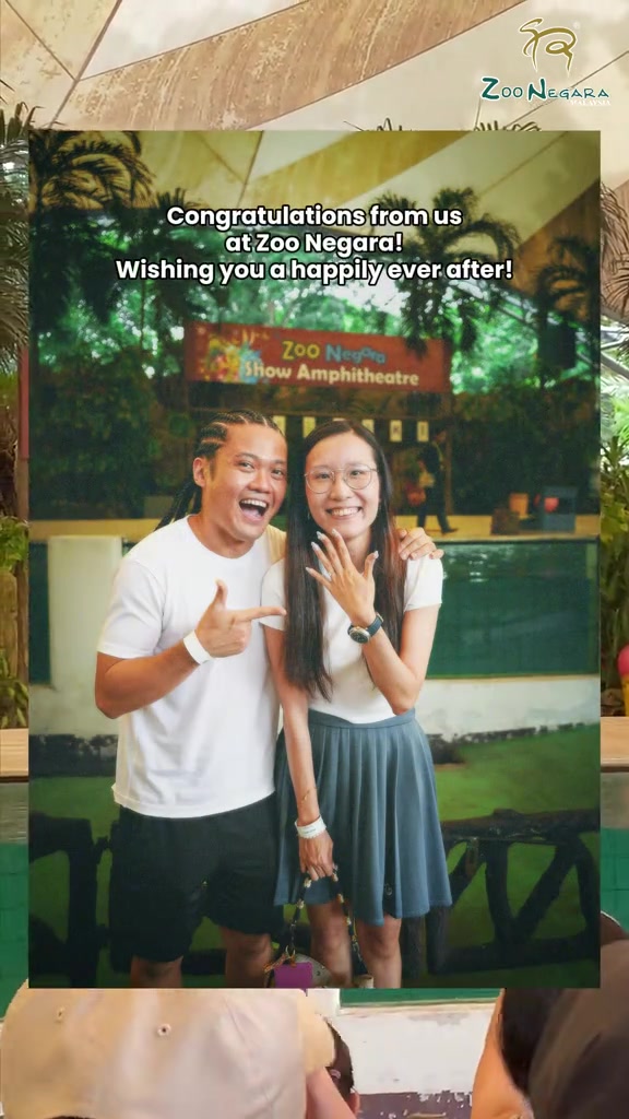 Burung Terbang Bawa Surat “Will You Marry Me”, Lamaran Sweet Di Zoo Negara!