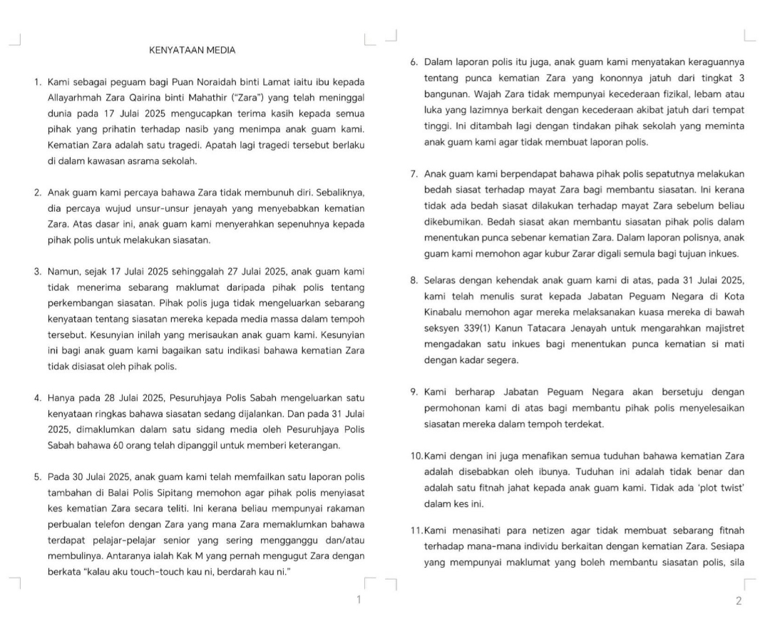 “Kak M Pernah Mengugut Zara Dengan Berkata, Kalau Aku Touch Touch Kau Ni…”