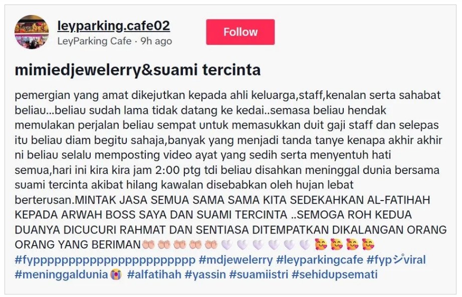 Nahas Mustang Tauke Kedai Emas – “Mereka Berdua Bos Yang Baik & Tidak Berkira”