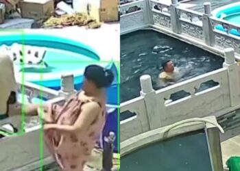 Suami Lupa Hantar Anak Ke Sekolah, Isteri Hamil Bagi ‘Sepakan Percuma’ Ke Kolam