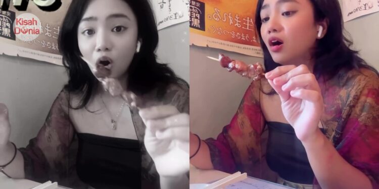 Tak Sengaja Makan Sate Khinzir Di Jepun, Wanita Jawab Kecaman Kenapa Masih Telan