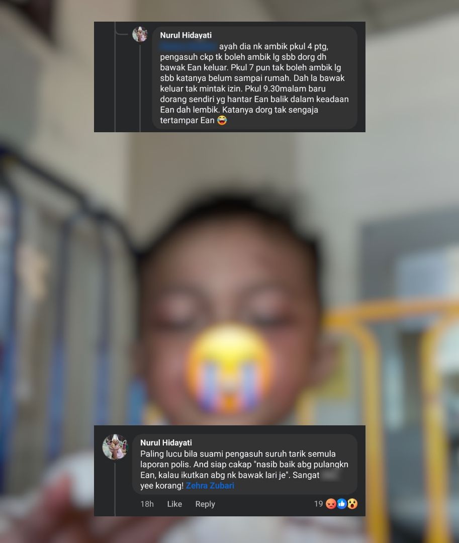 Ean Zafran Dianiaya Suami Pengasuh, Saudara Terdekat Dedahkan Kejadian Sebenar