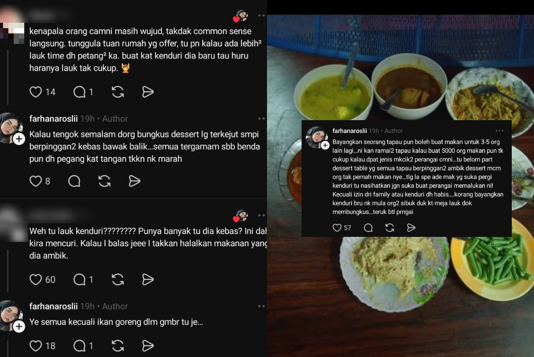 “Harini Cuti Masak” Tetamu Wedding Tapau Lauk Jam 11.00 Pagi, Makanan Habis Awal