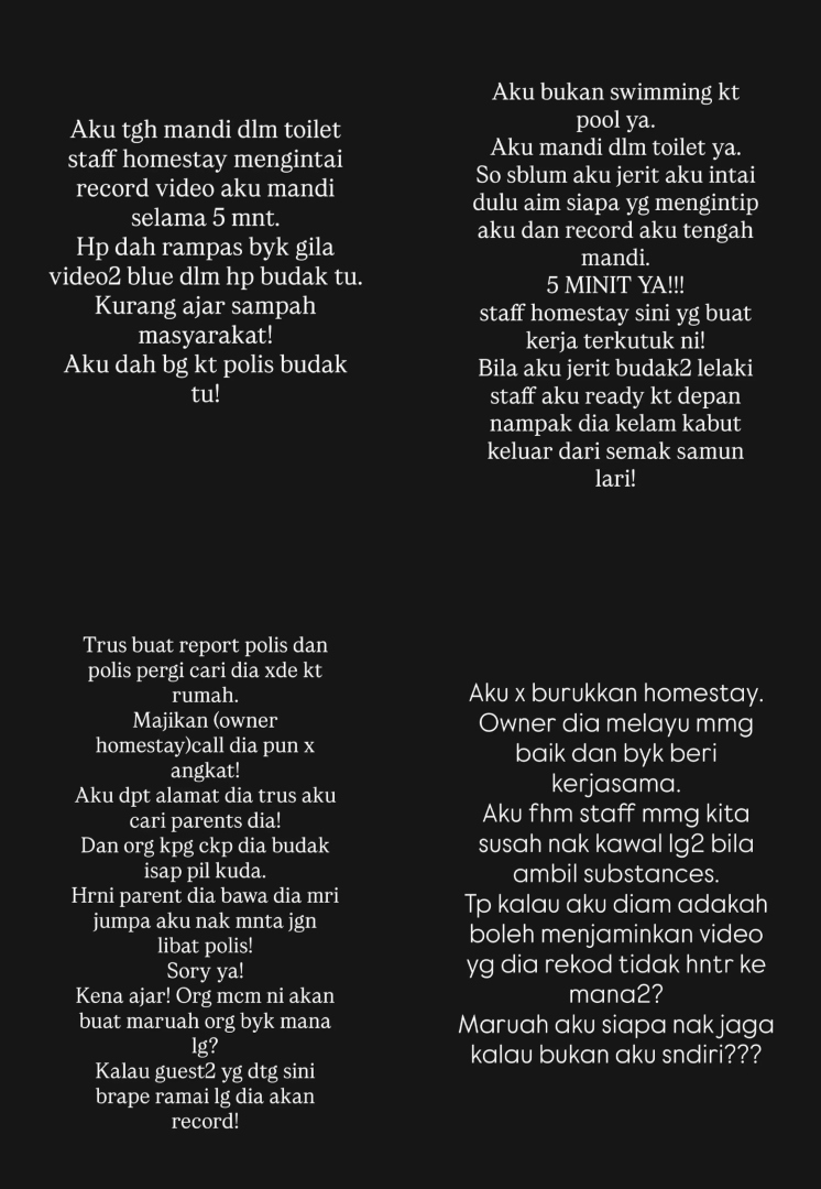 Pekerja Homestay Curi Rakam Datin Lyanaz Mandi – “Kau Tahu Tak Aku Ada Anak!”