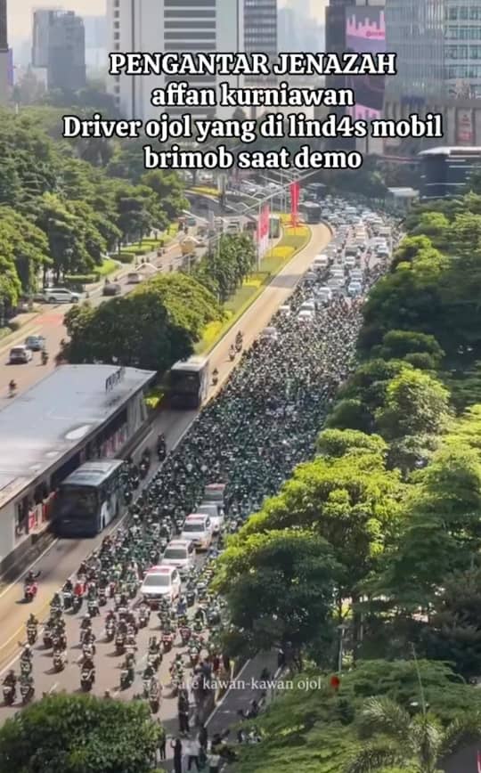 Affan Rupanya Mahu Hantar Pesanan Pada Pelanggan, Terperangkap Dalam Demonstrasi
