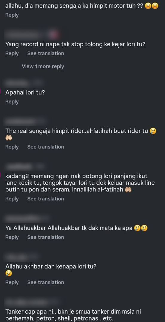Nahas Lori Tangki Himpit Penunggang Motosikal, Larikan Diri Dari Lokasi Kejadian