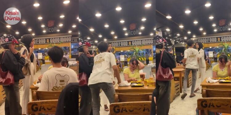 Baby Bump Masih Kecil, Isteri Terjah Suami Keluar Makan Dengan Wanita Perampas