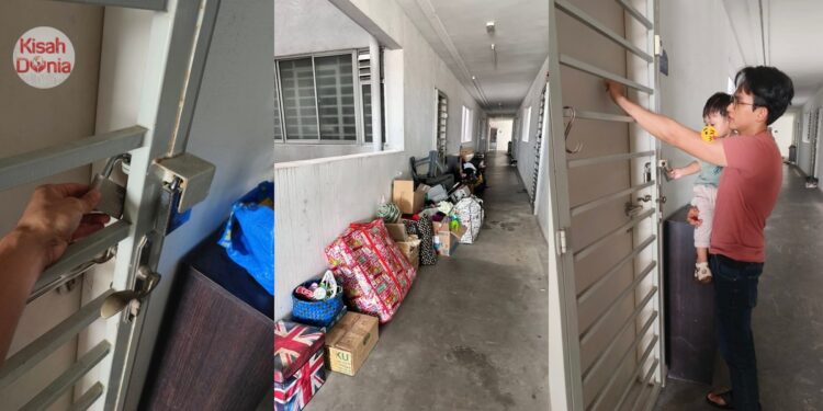 Akhirnya Isu ‘Penyewa Degil’ Shafiqcute Selesai, Polis Keluarkan Semua Barang