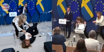 Hari Pertama Bertugas, Menteri Kesihatan Sweden Rebah Ketika Sidang Media