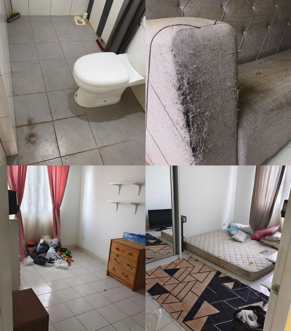 Dapur Berkerak, Sofa Rabak & Sampah Menimbun, Keadaan Rumah Sewa Shafiqcute