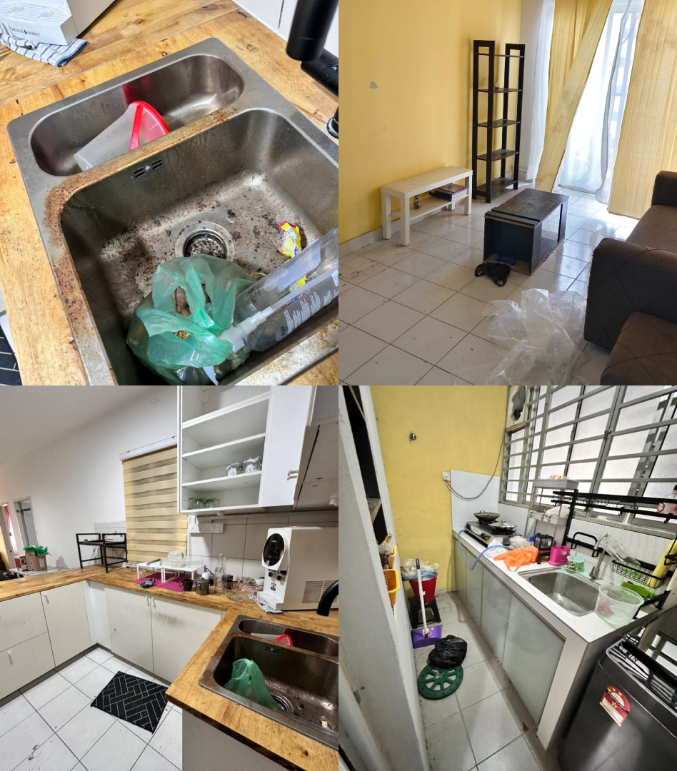 Dapur Berkerak, Sofa Rabak & Sampah Menimbun, Keadaan Rumah Sewa Shafiqcute