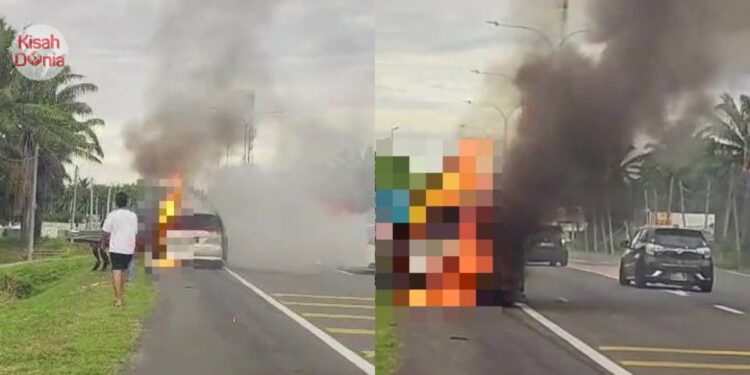 Kereta Hangus Tepi Jalan, Rupanya Owner Tinggal Bengkel Tapi Dipakai Orang Lain
