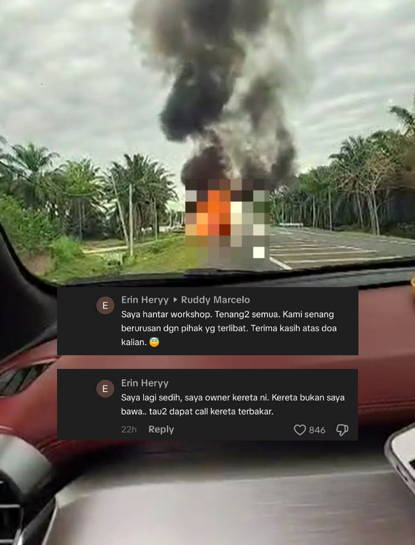 Kereta Hangus Tepi Jalan, Rupanya Owner Tinggal Bengkel Tapi Dipakai Orang Lain