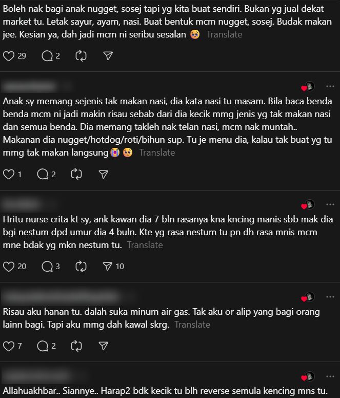 Ibu Bapa Bekalkan Stok Sosej & Nuget Pada Pengasuh, Anak 3 Tahun Hidap Diabetes