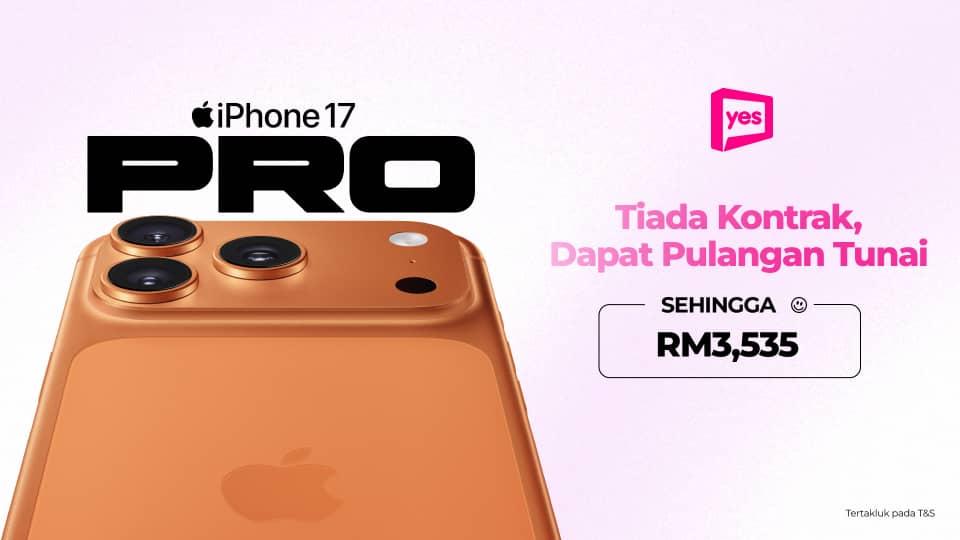 Miliki iPhone 17 Pro Dengan Harga Serendah RM65/Bulan!