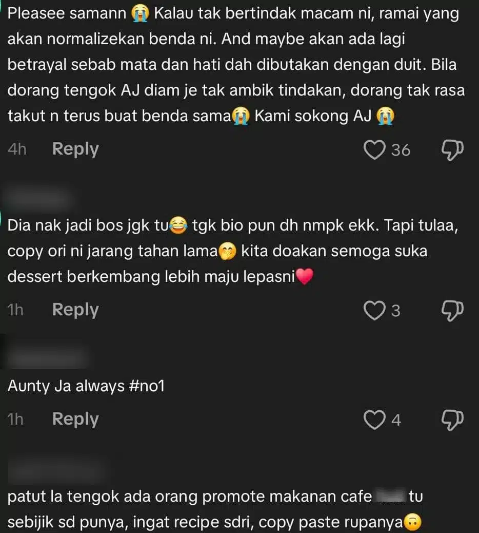 Bekas Staf Didakwa Khianati Auntie Ja, Dedahkan Resepi Kepada Pemilik Kafe Lain