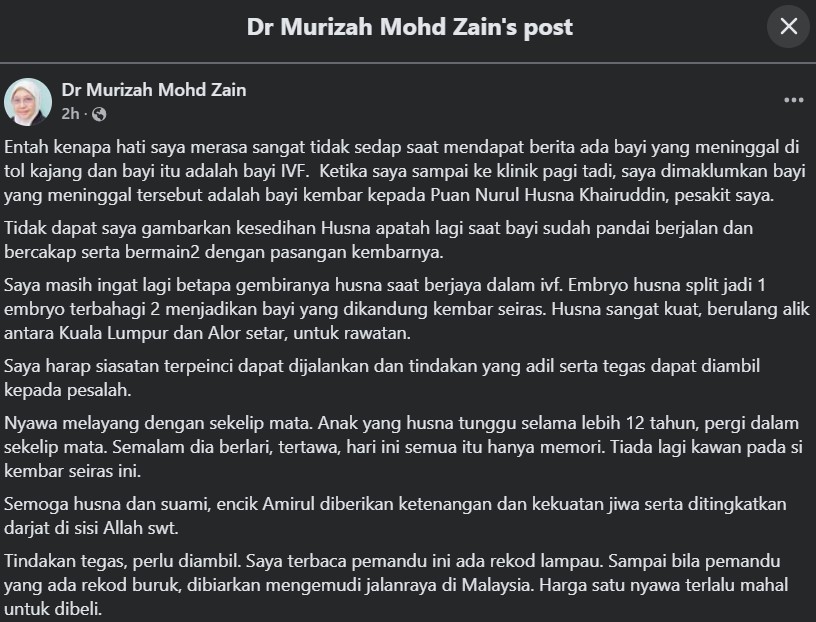 Doktor Dedah Perjuangan Puan Husna IVF Kembar Seiras, Ulang Alik Kedah & KL