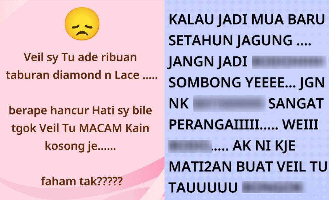 MUA Berlagak Tak Boleh Ditegur Langsung, Pakaikan Veil Terbalik Pada Pengantin