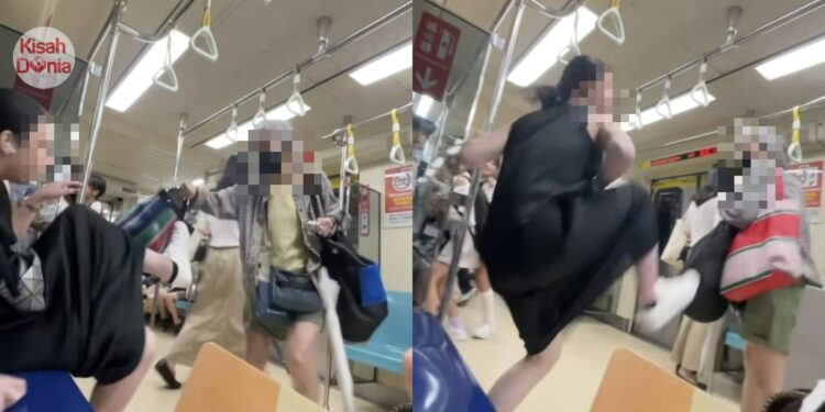 Berebut Kerusi MRT Walhal Banyak Lagi Kosong, Warga Emas Kena ‘Flying Kick’