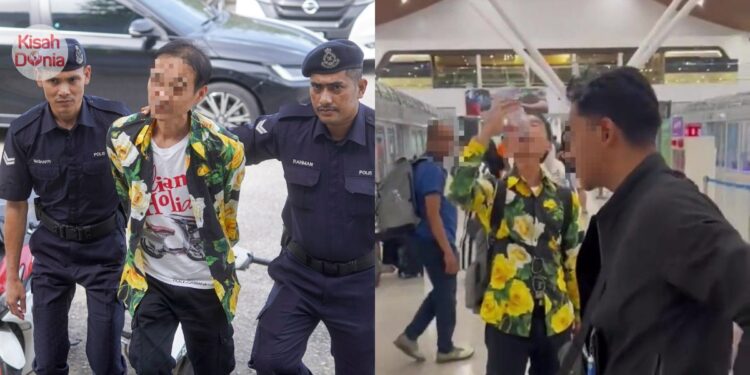 Penumpang VIP Siram Air Botol Pada Sekuriti KLIA, Cuba Berkasar Dengan Pramugari