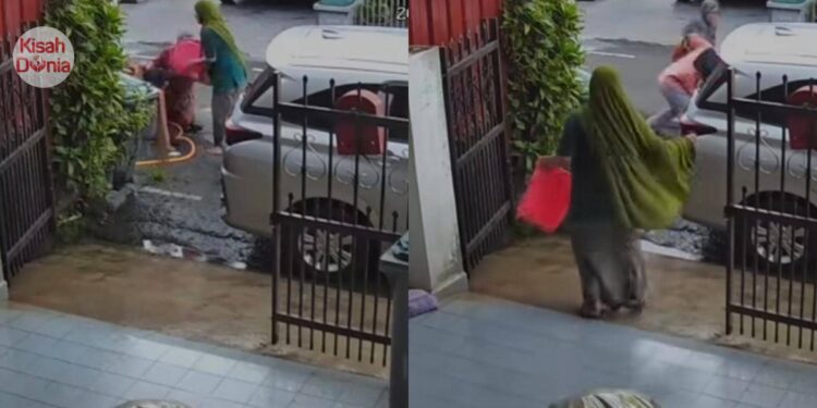 Giliran Anak Buah Makcik Sapu Bersuara “Jiran Kiri Suka Carut, Simbah Air Kotor”