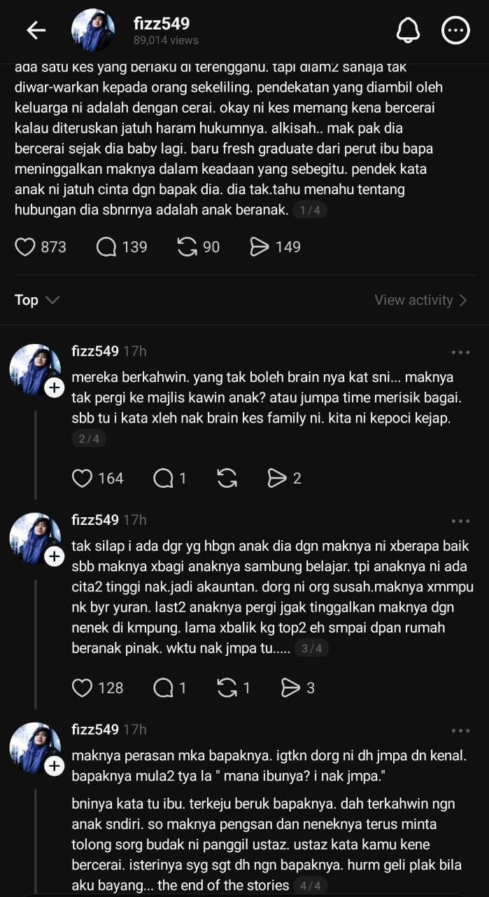 Tinggalkan Isteri & Bayi Lepas Bercerai, Bapa Terkahwin Dengan Anak Kandung