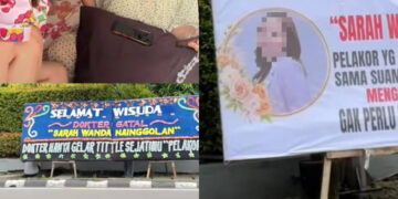 Pelajar Kedoktoran Skandal Dengan Suami Orang, Isteri Tayang Guna Papan Banner